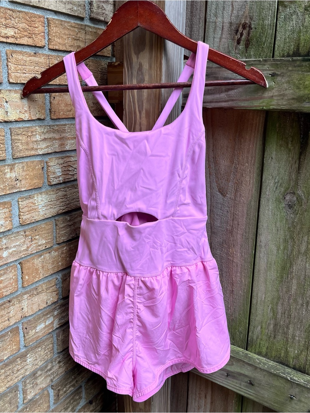 FP Movement by Free People Pink Runsie Romper